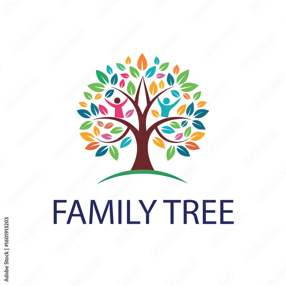 Obraz premium Family tree logo