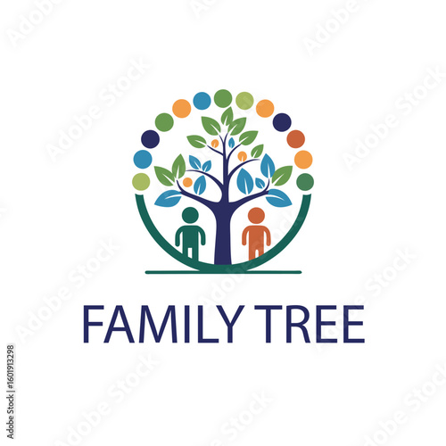 Family tree logo