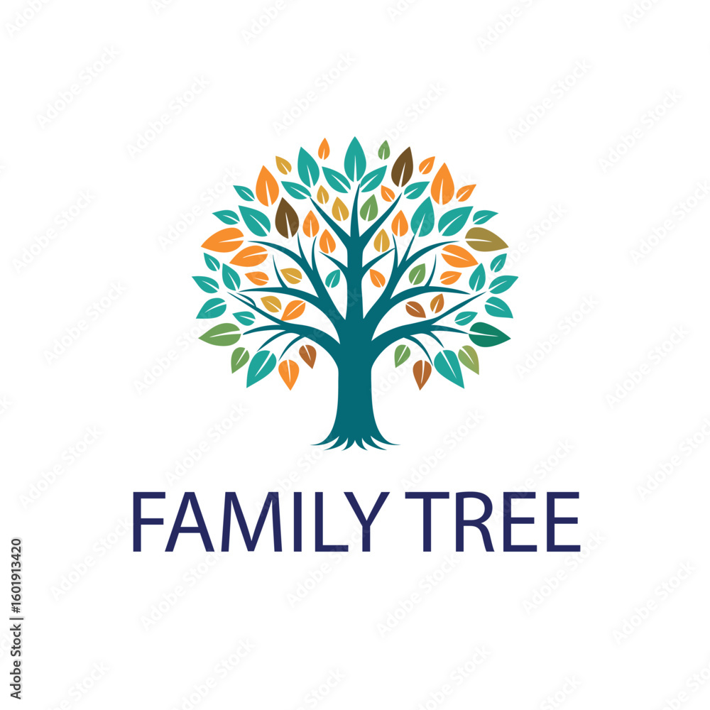 Obraz premium Family tree logo