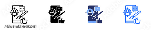 User Experience  Icon Set Multiple Style Collection
