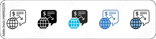 Recession Icon Pack Multistyle Illustration