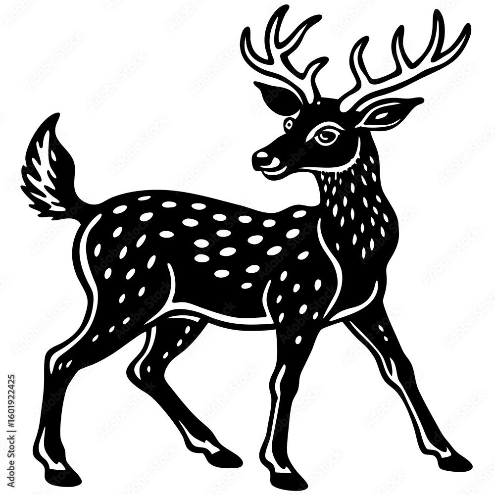Fototapeta premium deer vector illustration