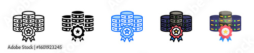Data Quality Icon Set Multiple Style Collection