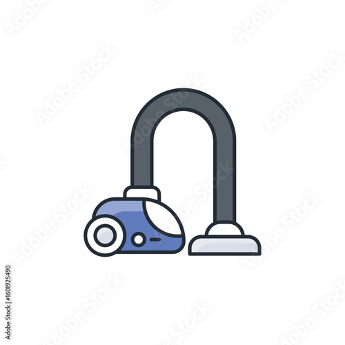 Vaccum Cleaner icon design with white background stock illustration