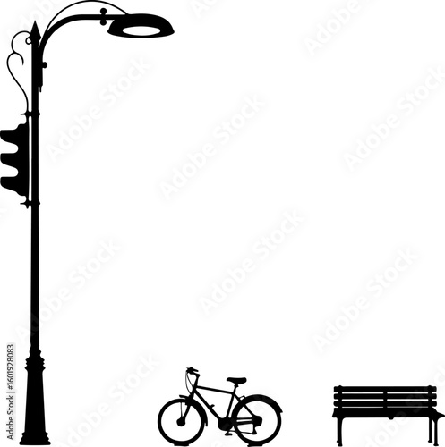 isolated, white, object, stand, lamp, street, tool, vector, equipment, hanger, pump, light, air, illustration, metal, 3d, steel, black, microphone