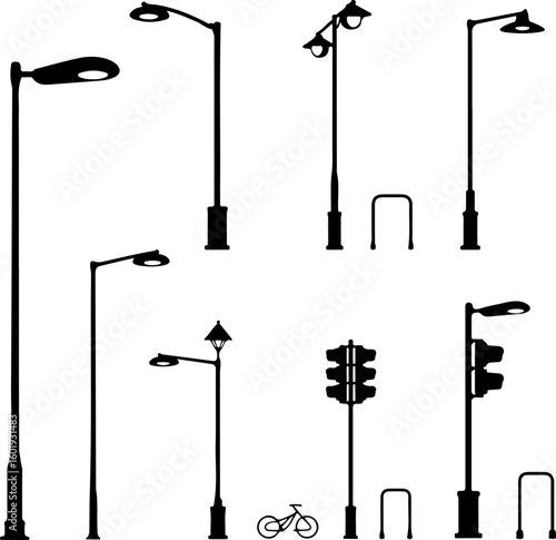 isolated, white, object, stand, lamp, street, tool, vector, equipment, hanger, pump, light, air, illustration, metal, 3d, steel, black, microphone