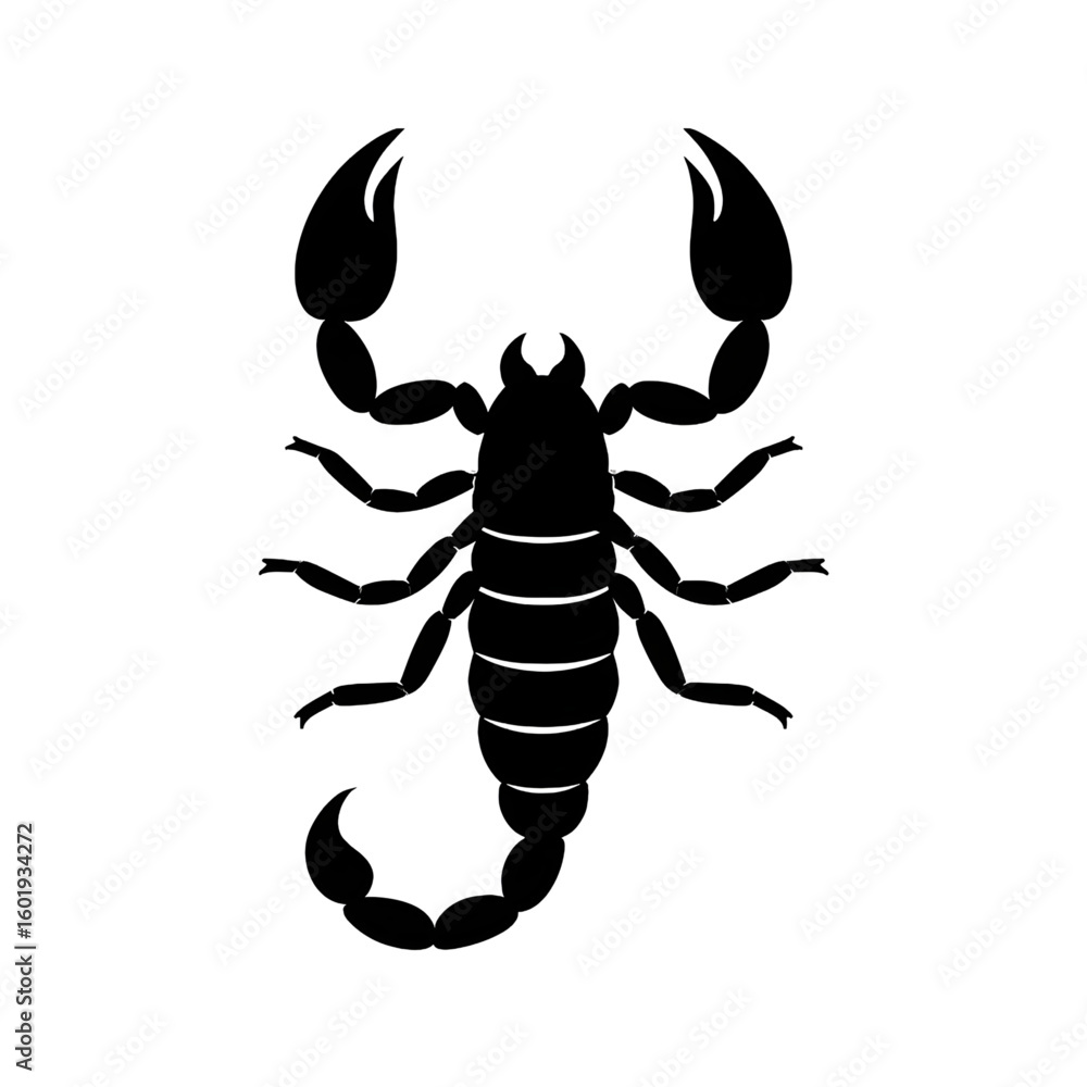 Obraz premium scorpion silhouette vector