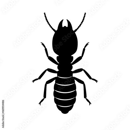 Illustration vector of a termite silhouette