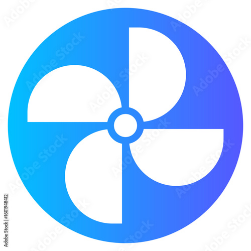 fan gradient icon