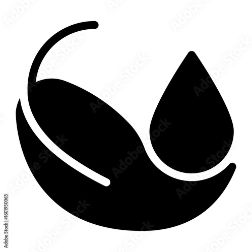 eco cleaning product glyph icon