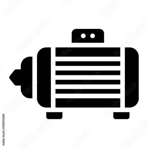 electric motor glyph icon