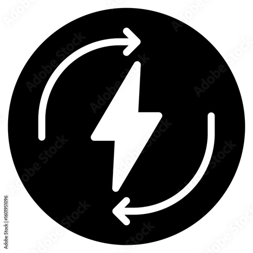 efficiency glyph icon