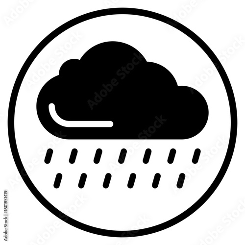 rain glyph icon