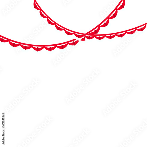 Indonesia Flag Curtain Header