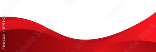 Red wave curve abstract background. simple banner and suit for your design