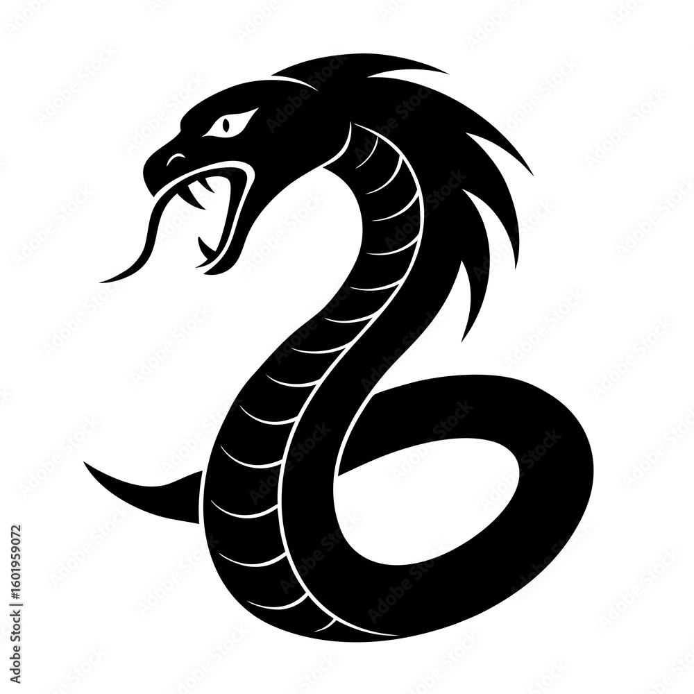 Fototapeta premium black dragon tattoo