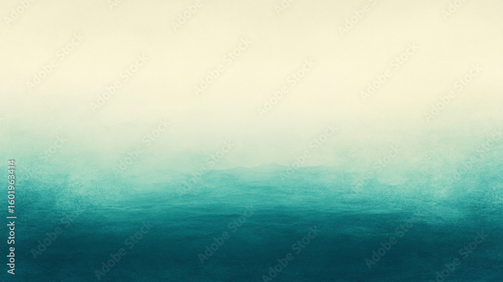 Fototapeta premium Minimalist gradient background blending the deep, sophisticated tones of midnight teal with the soft neutrality of ash beige, creating a smooth color transition perfect for modern design, web backdrop