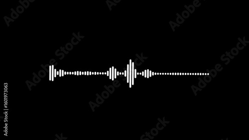Digital Audio Waveform with Neon Media Player Controls – Spotify-Style Music Visualizer, Song Playback UI for EDM and Podcasts
