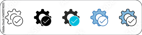 Management Icon Pack Multistyle Illustration