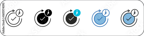 Efficiency Icon Pack Multistyle Illustration