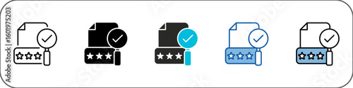 Assessment Icon Pack Multistyle Illustration