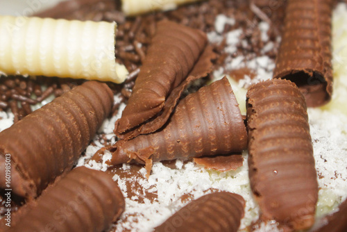 chocolate shavings