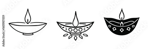 Celebrate festive traditions with illuminated diyas bringing warmth and light to cultural celebrations and spiritual moments vector illustration