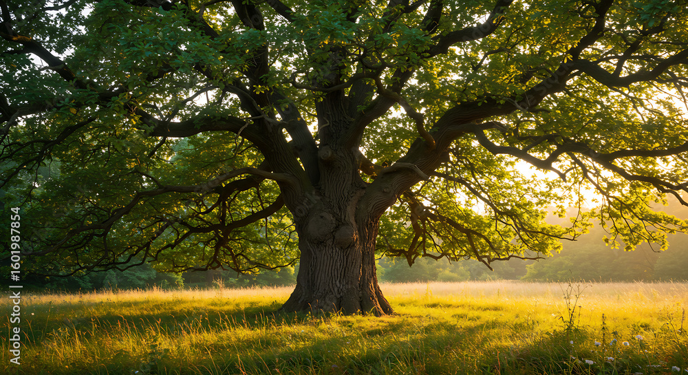 Fototapeta premium oak autumn in the park