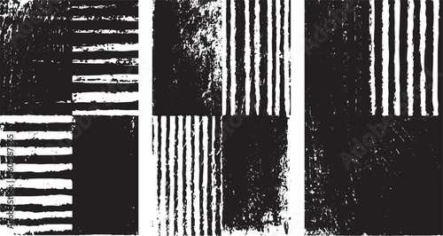 A grunge overlay texture set with distress effects, Set of damaged paper texture, Overlays screen border. Vintage age grunge texture. transparent background,