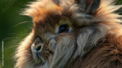 Wallpaper Mural Close-up portrait of a fluffy rabbit. Torontodigital.ca