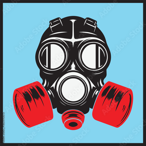 gas mask vector illustration