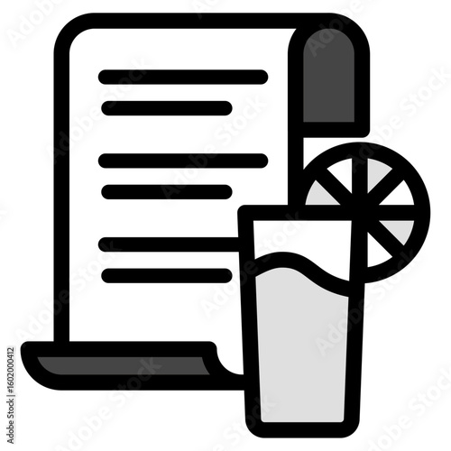 イラストアイコン：ドリンクファイル	
