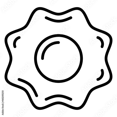 Fried Egg line icon