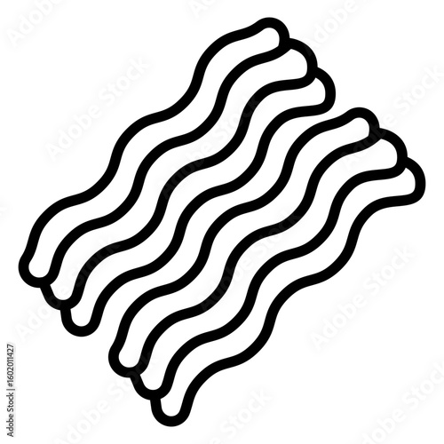Bacon line icon