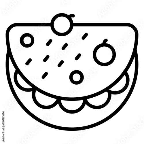 Omelette line icon