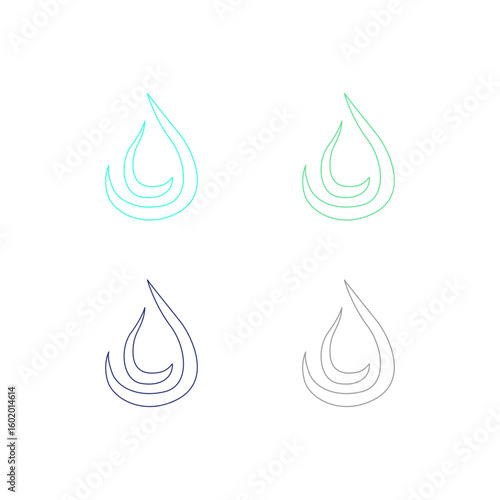 WATER SPLASH SIGN SYMBOL LOGO VECTOR

