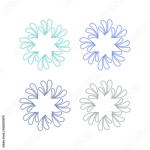 WATER SPLASH SIGN SYMBOL LOGO VECTOR
