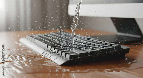 Protecting your computer keyboard from accidental liquid spills and damage with careful handling and defensive measures