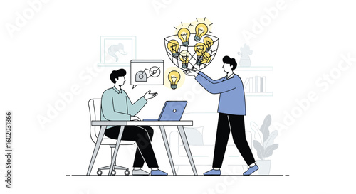 Collaborative brainstorming fosters innovation and problem solving