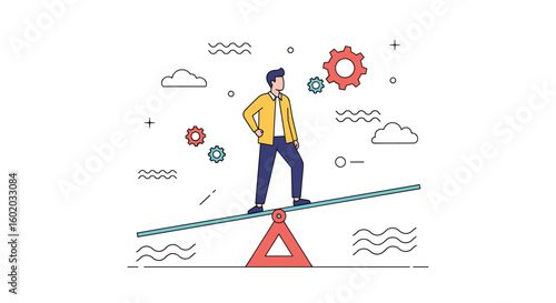 Finding balance maintaining stability achieving equilibrium through careful effort and strategic planning