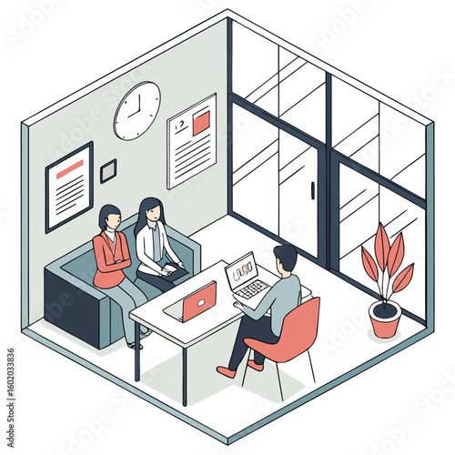  Job Interview Session – Recruitment and Hiring Process Vector
 Adobe Illustrator Artwork