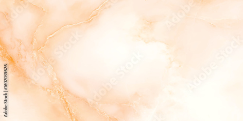 Warm tones of peach, cream and soft yellow with intricate veining, Luxury background marbled granite texture, creating a classic and warm background for interior decor.