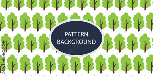 Green forest pattern backgrkound design. Hand draw texture. Vector template. fabric