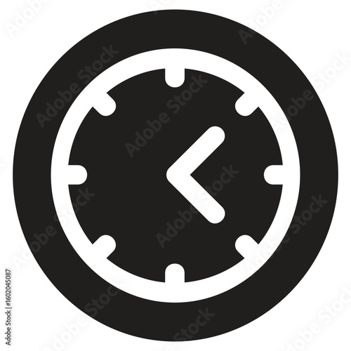 Simple Clock Illustration: Time Icon