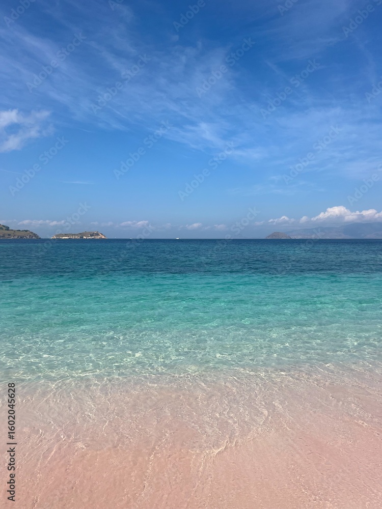 Obraz premium Pink Sand Beach, Indonesia 