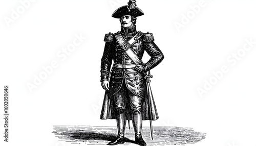 18th Century Military Officer Portrait.