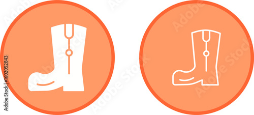 Cowboy Boot Vector Icon