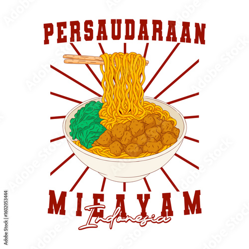 Mie Ayam Artwork Illustration