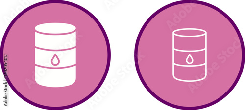 Oil Barrel Vector Icon