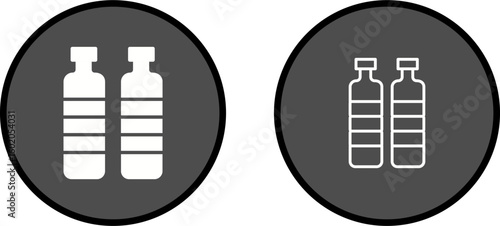 Bottle in Water Vector Icon